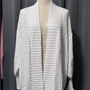BKE White Knit Cardigan